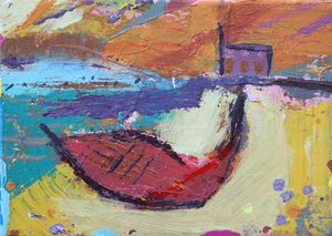 Bateau rouge Iona