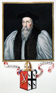 Portrait de John Aylmer (1521-94) Évêque de Londres de 