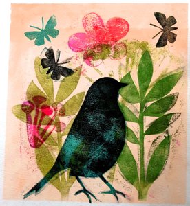 Oiseau et papillon - Sarah Thompson Engels