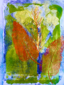 Feuilles orange