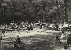 Berlin : Tiergarten (photo n/b)