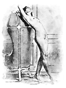 Femme posant
