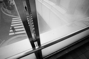 Passage piéton urbain moderne