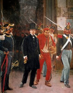 Risorgimento : arrestation du patriote italien Carlo Poerio