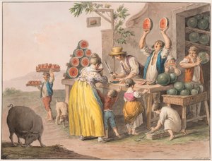 Boutique de pastèques napolitaine
