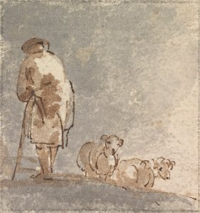 Berger avec moutons