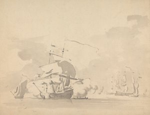 Navires et voiliers sur une mer calme