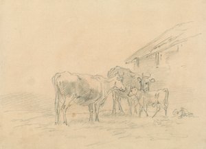 Deux vaches et un veau - Sawrey Gilpin