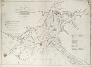 Plan exact de la barre et du port de Charles Town, d