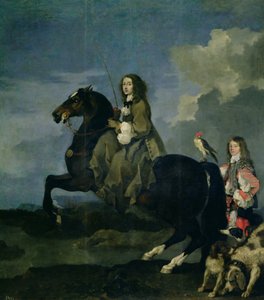 Christina de Suède (1626-89) à cheval