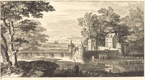 Paysage avec château