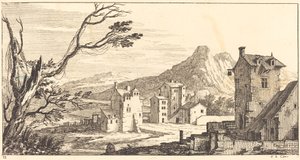 Paysage avec Maisons - Sébastien  Le Clerc I