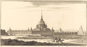 Paysage avec monastère - Sébastien  Le Clerc I