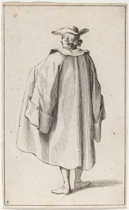 Homme debout vu de dos - Sébastien Le Clerc the elder