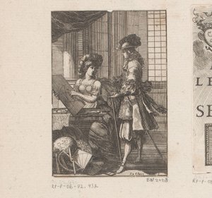 Géométrie et jeune homme avec un dessin géométrique