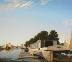 Barges à un amarrage