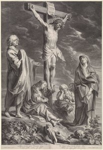 Christ en croix, avec Marie et Jean - Schelte Adamsz. Bolswert