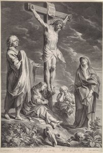 Christ en croix avec Marie et Jean - Schelte Adamsz. Bolswert