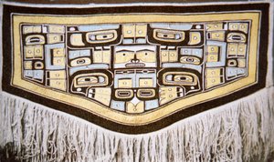 Couverture Chilkat, tribu Tlingit