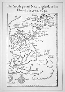 Carte incluant la baie du Massachusetts