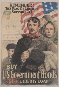 Souvenez-vous ! Le Drapeau de la Liberté Soutenez-le ! Achetez des Bons du Trésor américain, 3e Emprunt de la Liberté