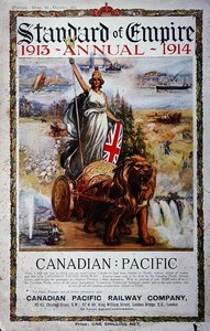 Publicité sur la couverture du Standard of Empire Annual 1913-14 - School Canadian