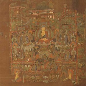 Ch.1.iii.02 Paradis de Bhaisajyaguru, 8e-9e siècle, Tunhuang - School Chinese