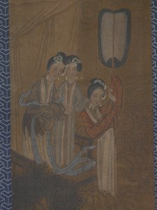 Cinq femmes en procession