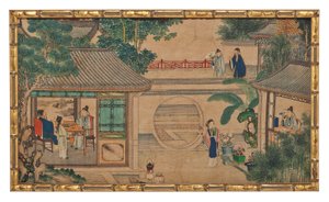 Une des vingt-quatre scènes du Rêve du pavillon rouge - School Chinese