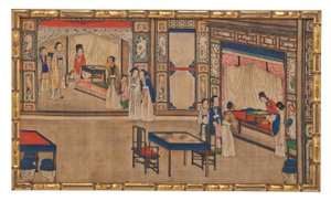 Une des vingt-quatre scènes du Rêve de la chambre rouge - School Chinese