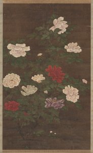 Pivoines, rouleau suspendu - School Chinese