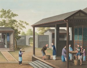 Production de thé, vers 1820
