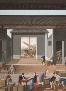 Production de thé, c. 1820