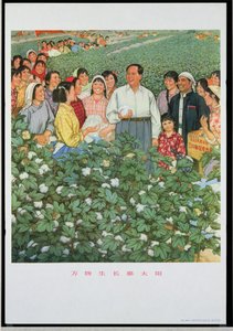 "Dix mille produits poussent, grâce au soleil", affiche de propagande de la Révolution culturelle chinoise - School Chinese