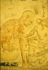Égypte ancienne, sculpture murale/peinture, Tombeau de Petosiris, Tuna el Gebel, 300 av. J.-C., Sculpteur