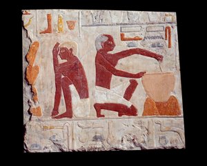 Art égyptien ancien : cuisson du pain