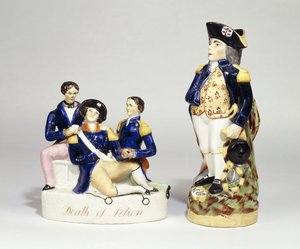 Groupe de portrait de Staffordshire de la mort de Nelson