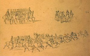 Esquisse de chevaux