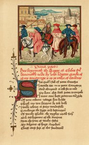 Pèlerins de Canterbury, illustration des Contes de Canterbury de Geoffrey Chaucer, tirée de 