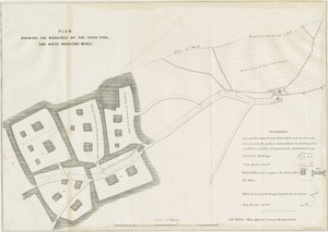 Dudley - Travaux miniers (lithographie)