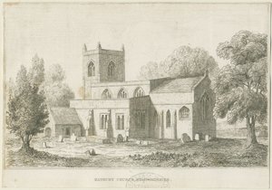 Église de Hanbury : eau-forte, nd [c 1800] (impression)
