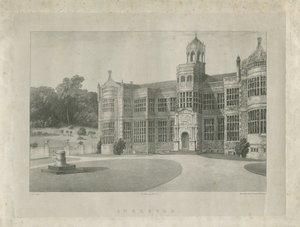 Ingestre Hall (lithographie) - School English