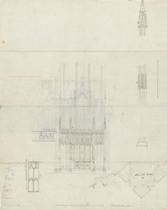 Intérieur de la cathédrale de Lichfield - Reredos de l