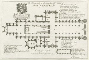 Cathédrale de Lichfield - Plan au sol - School English