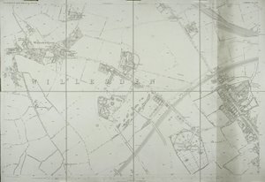 Carte de Willesden, Londres (litho)