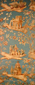 Papier peint en toile cirée représentant diverses scènes - School English