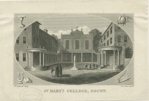 Oscott - Collège St. Mary : gravure sur acier, nd [?19e siècle] (impression)