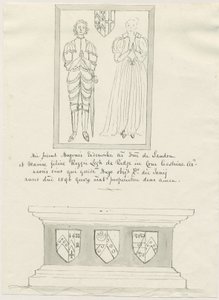 Église de Sandon - Tombe de Hugh Erdeswicke et Mary [Legh]