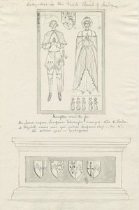 Église de Sandon - Tombe de Sampson Erdeswicke et Elizabeth Grey