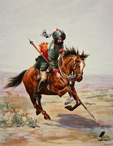Tent Pegging, cavalerie indienne